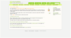 Desktop Screenshot of live-sudoku.com